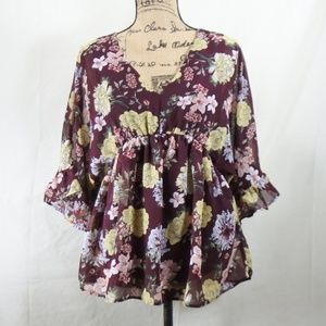 Crave Fame floral blouse